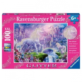 Vergroot Ravensburger Puzzel Eenhoorn (100XXL) Glitter Ravensburger Puzzel Eenhoorn (100XXL) Glitter