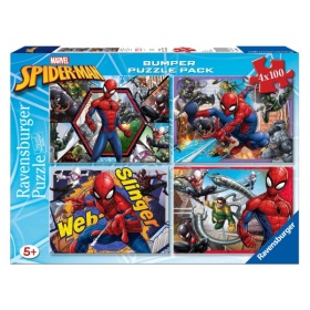 Vergroot Ravensburger Puzzel Spiderman 4 In 1 100 Stukjes Ravensburger Puzzel Spiderman 4 In 1 100 Stukjes