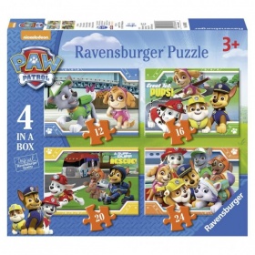 Vergroot Puzzel Paw Patrol 12+16+20+24 Stukjes Puzzel Paw Patrol 12+16+20+24 Stukjes