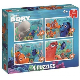 Vergroot Finding Dory Puzzel 4in1 (12+20+30+36) Finding Dory Puzzel 4in1 (12+20+30+36)