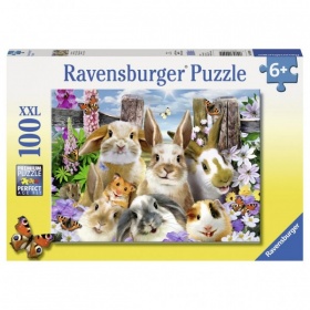 Vergroot Ravensburger Puzzel Konijnenselfie (100) Ravensburger Puzzel Konijnenselfie (100)