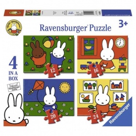 Vergroot Puzzel Nijntje 12+16+20+24 Stukjes Puzzel Nijntje 12+16+20+24 Stukjes