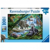Ravensburger Puzzel Jungle Families 100 Stukjes XXL