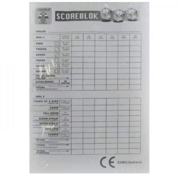 Score blok 100 vel