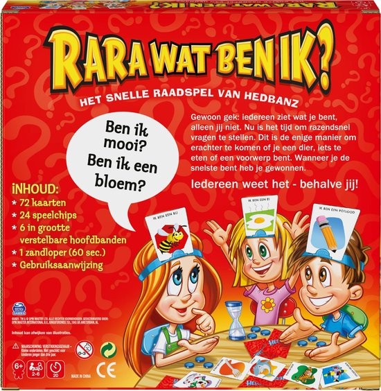 Spinmaster Spel Rara Wat Ben Ik Nederlands