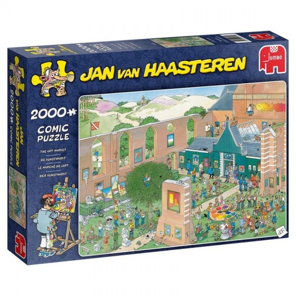 Jumbo legpuzzel Jan van Haasteren The Art Market 2000 stukjes