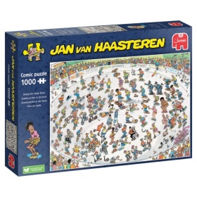Vergroot Jan Van Haasteren Skatebowl 1000 Stukjes Jan Van Haasteren Skatebowl 1000 Stukjes