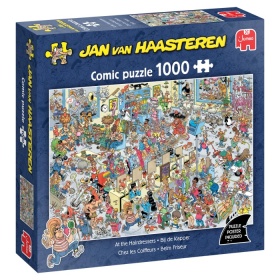Vergroot Jumbo Puzzel Jan Van Haasteren Bij De Kapper (1000) Jumbo Puzzel Jan Van Haasteren Bij De Kapper (1000)