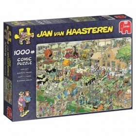 Vergroot Jumbo Puzzel Jan Van Haasteren Boerderij Bezoek (1000) Jumbo Puzzel Jan Van Haasteren Boerderij Bezoek (1000)