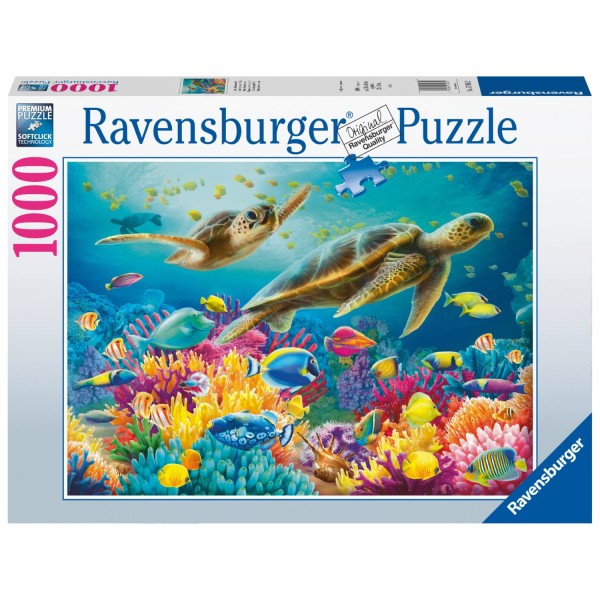 Ravensburger puzzel Blauwe onderwaterwereld 1000 stukjes