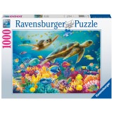 Ravensburger Puzzel blauwe onderwaterwereld 1000 stukjes
