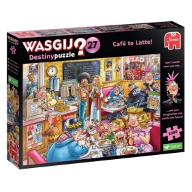 Vergroot Jumbo Puzzel Wasgij Destiny 27 Koffieshop 1000 Stukjes Jumbo Puzzel Wasgij Destiny 27 Koffieshop 1000 Stukjes