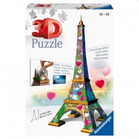 Vergroot Ravensburger Puzzel 3D Eiffeltoren Love Edition Ravensburger Puzzel 3D Eiffeltoren Love Edition