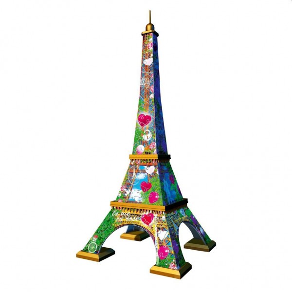 Verkeersopstopping kat Explosieven Ravensburger Puzzel 3D Eiffeltoren Love Edition