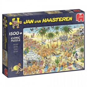 Vergroot Jumbo Puzzel Jan Van Haasteren De Oase (1500) Jumbo Puzzel Jan Van Haasteren De Oase (1500)