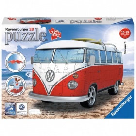 Vergroot Ravensburger Puzzel 3D VW Bus (162) Ravensburger Puzzel 3D VW Bus (162)