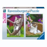 Ravensburger Puzzel Poezen 2 X 500 Stukjes