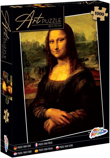 Geniet bout Verstrooien Puzzel Art Mona Lisa 50x70Cm 1000 Stukjes