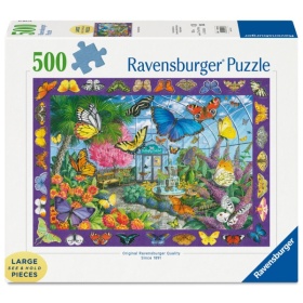Vergroot Ravensburger Puzzel De Vlindertuin 500 Stukjes Extra Groot Ravensburger Puzzel De Vlindertuin 500 Stukjes Extra Groot