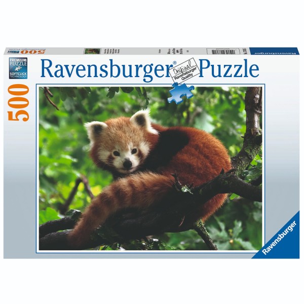 Ravensburger puzzel 500 stukjes schattige rode panda