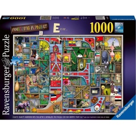 Vergroot Ravensburger Puzzel Colin Thompson Awesome Alphabet E+F (1000) Ravensburger Puzzel Colin Thompson Awesome Alphabet E+F (1000)