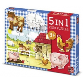 Vergroot Puzzel 5 in 1 Boerderij Puzzel 5 in 1 Boerderij