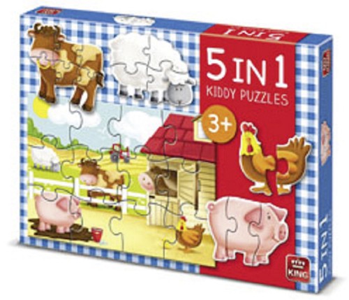 Puzzel 5 in 1 Boerderij