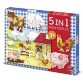 Puzzel 5 in 1 Boerderij