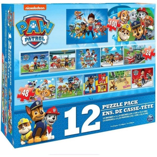 Paw Patrol the movie puzzel box 12 in 1