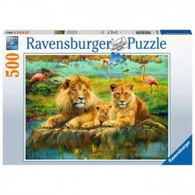 Ravensburger Puzzel Leeuwen In De Savanne (500)