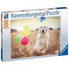 Vergroot Ravensburger Puzzel Ballon Feestje Labrador 500 Stukjes Ravensburger Puzzel Ballon Feestje Labrador 500 Stukjes