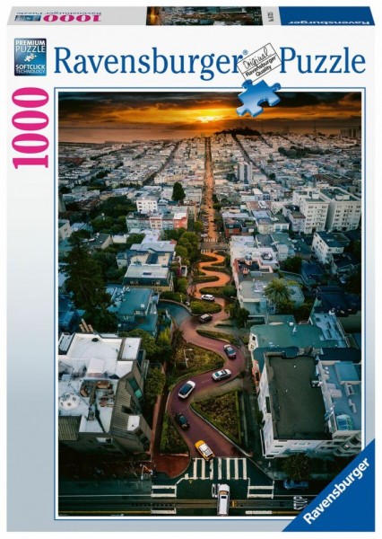 Ravensburger puzzel 1000 stukjes Lombard Street, San Francisco