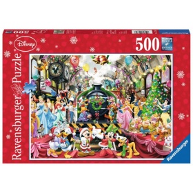 Vergroot Ravensburger Puzzel Disney Kerstmis Op Het Station (500) Ravensburger Puzzel Disney Kerstmis Op Het Station (500)