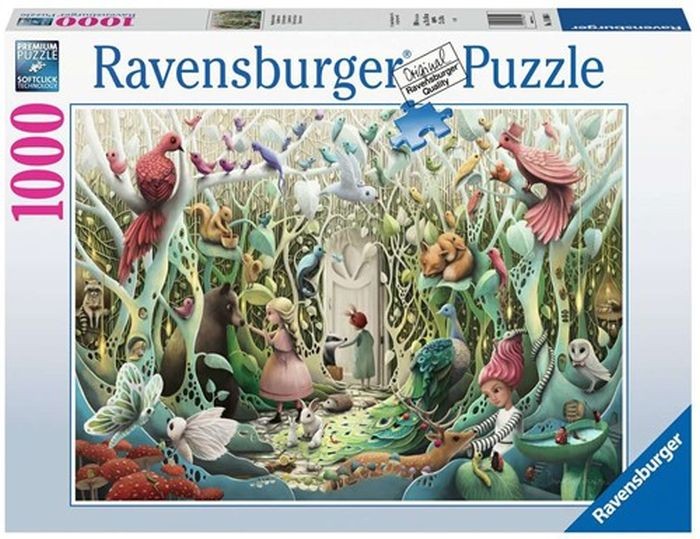 Beeldhouwwerk Een evenement grijnzend Ravensburger Puzzel De Geheime Tuin (1000 Stukjes)