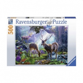 Vergroot Ravensburger Puzzel Herten in het Bos (500) Ravensburger Puzzel Herten in het Bos (500)