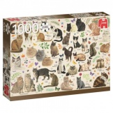 Jumbo Puzzel Cats Poster (1000)