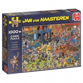 Vergroot Jumbo Puzzel Jan Van Haasteren Rollerdisco (1000) Jumbo Puzzel Jan Van Haasteren Rollerdisco (1000)