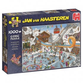Vergroot Jumbo Puzzel Jan Van Haasteren De Winterspelen (1000) Jumbo Puzzel Jan Van Haasteren De Winterspelen (1000)