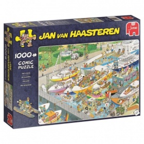 Vergroot Jumbo Puzzel Jan Van Haasteren De Sluizen (1000) Jumbo Puzzel Jan Van Haasteren De Sluizen (1000)