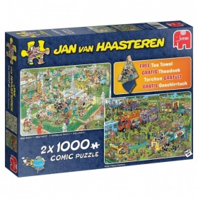 Vergroot Jumbo Puzzel Jan Van Haasteren Food Festival & BBQ Feest 2In1 (2x1000) Jumbo Puzzel Jan Van Haasteren Food Festival & BBQ Feest 2In1 (2x1000)
