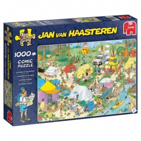 Vergroot Jumbo Puzzel Jan Van Haasteren Kamperen In Het Bos (1000) Jumbo Puzzel Jan Van Haasteren Kamperen In Het Bos (1000)
