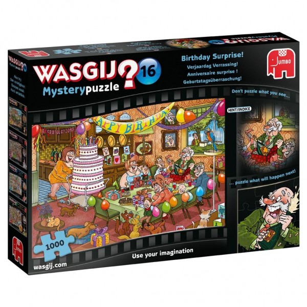 Jumbo Puzzel Wasgij Mystery 16 Verjaardag Verrassing 1000 jumbo kopen in de aanbieding