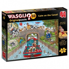 Vergroot Jumbo Puzzel Wasgij Original 33 int Kalm op het Kanaal (1000) Jumbo Puzzel Wasgij Original 33 int Kalm op het Kanaal (1000)