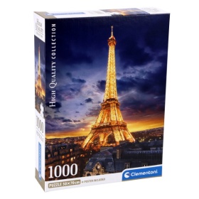 Vergroot Clementoni Puzzel 1000 Eiffeltoren Compact Box Clementoni Puzzel 1000 Eiffeltoren Compact Box