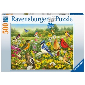 Vergroot Ravensburger Puzzel vogels in de wei 500 stukjes Ravensburger Puzzel vogels in de wei 500 stukjes
