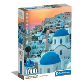 Vergroot Clementoni Puzzel Santorini 1000 Stukjes Clementoni Puzzel Santorini 1000 Stukjes