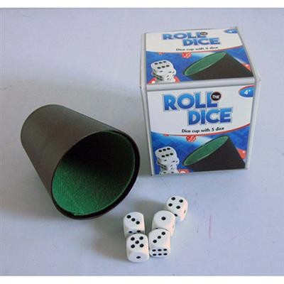 Dobbelset Beker Met Dobbelstenen huismerk kopen in de aanbieding