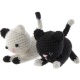 Haakset Poes 2 Stuks 13x6,5x10,5 Cm