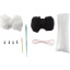 Haakset Poes 2 Stuks 13x6,5x10,5 Cm