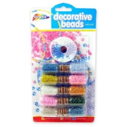 Kralen 10 flesjes op een kaart